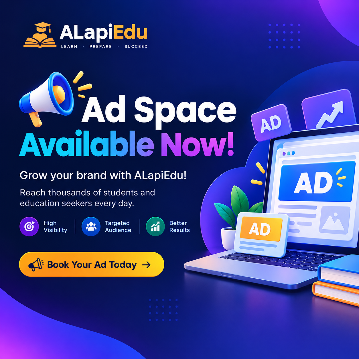 Ad Space Available Now!